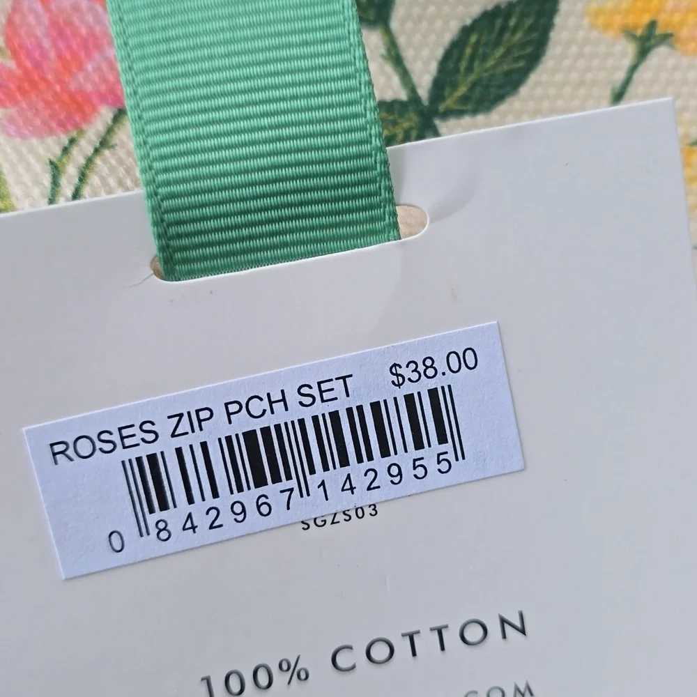 Rifle Paper Co. zippered pouch